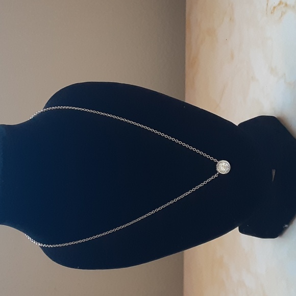 925 Silver Moissanite Necklace - Picture 3 of 13